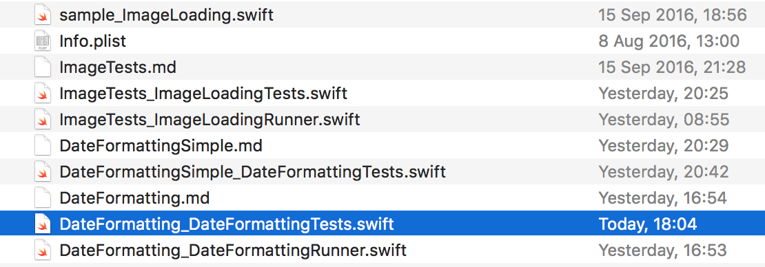 Generated Swift test file
