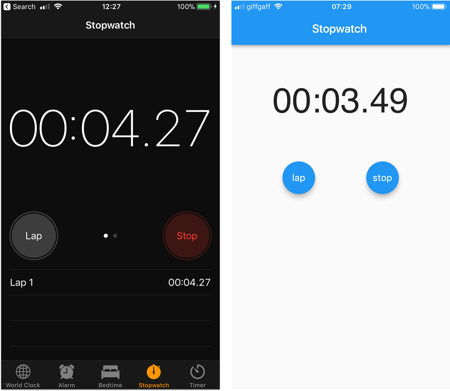 How fast is Flutter? I built a stopwatch app to find out - Andrea Bizzotto
